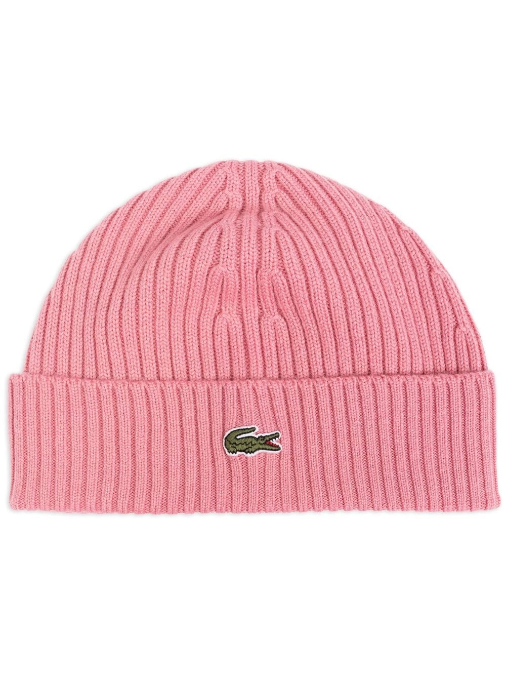 logo-embroidered knit hat - 1