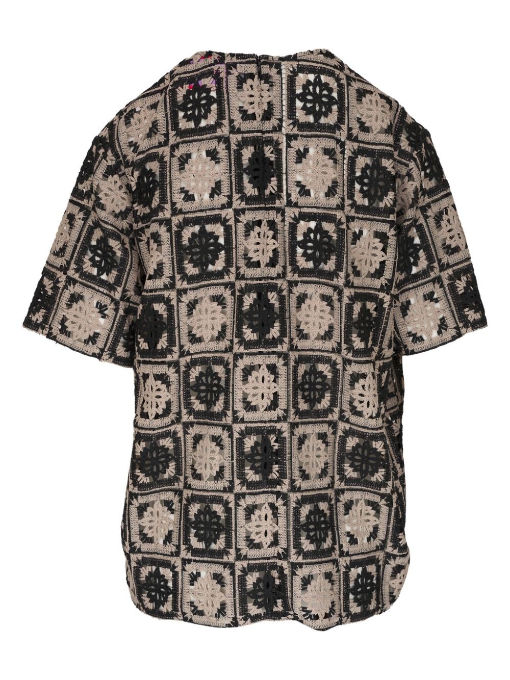 macramÃ© short-sleeve blouse - 2