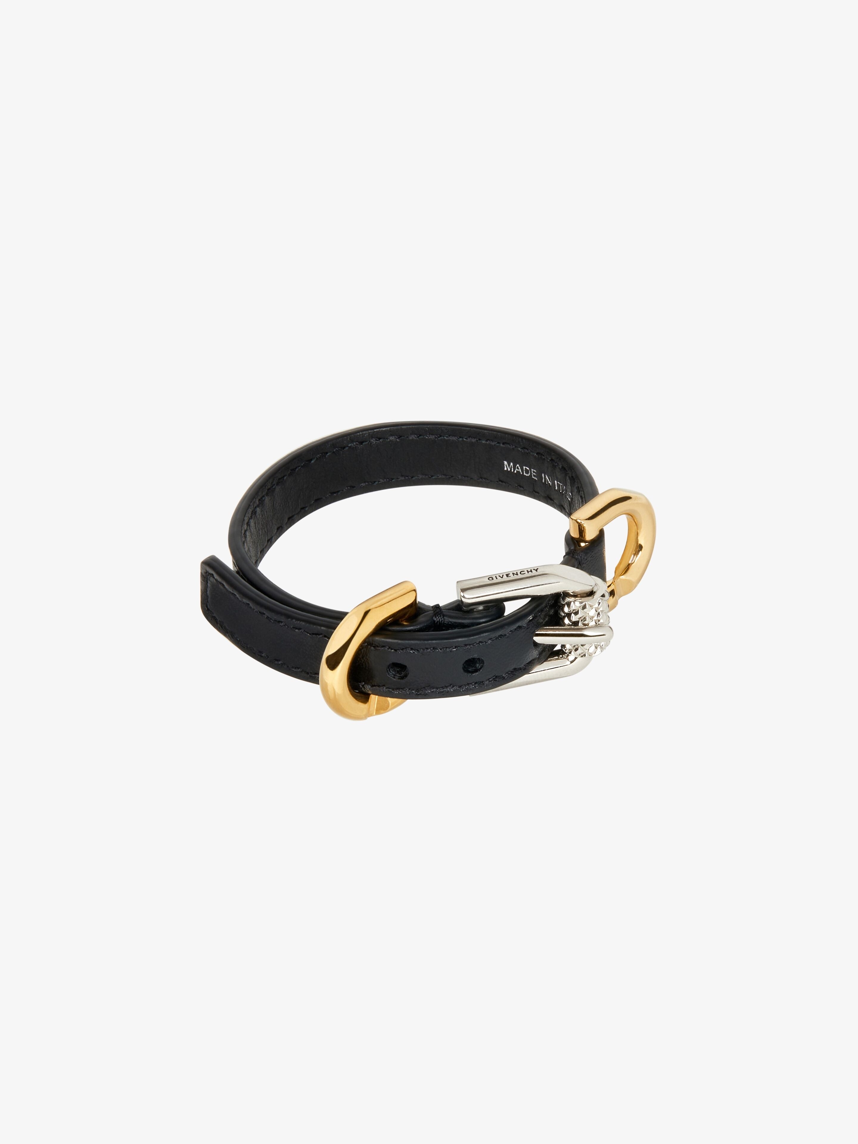 VOYOU BRACELET IN LEATHER AND METAL - 4