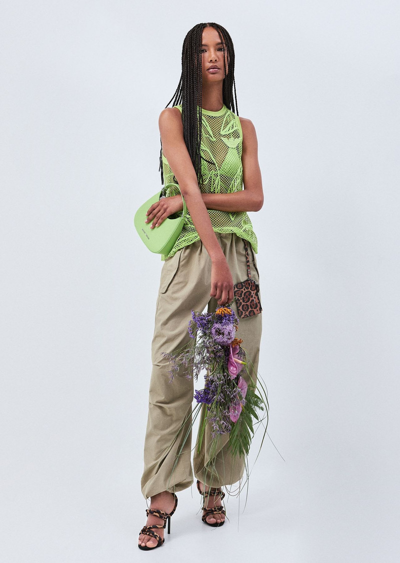 Emporio Armani Sustainability Values Capsule Collection recycled fabric mesh tank top 7