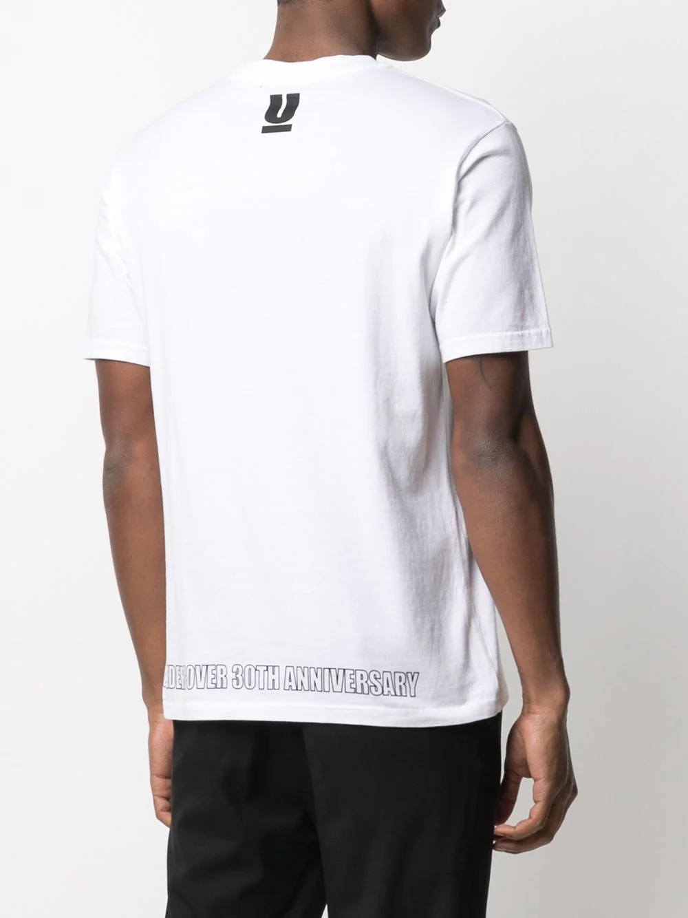 tape print T-shirt - 4