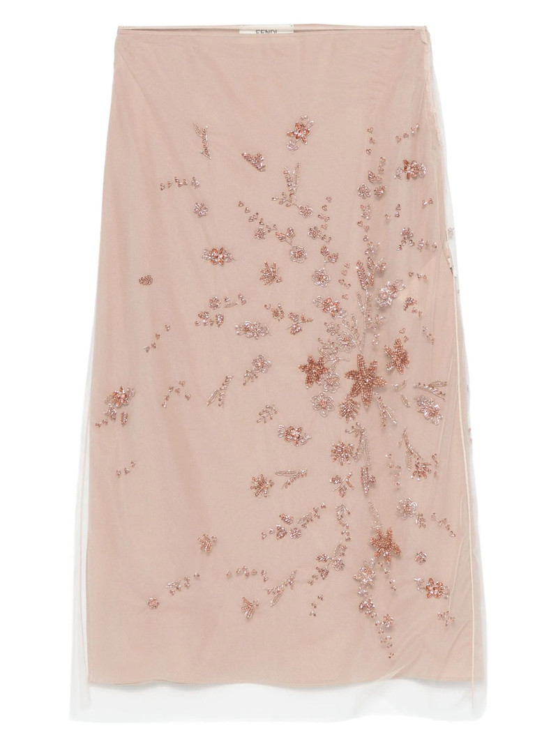 Layered Midi Skirt - 1
