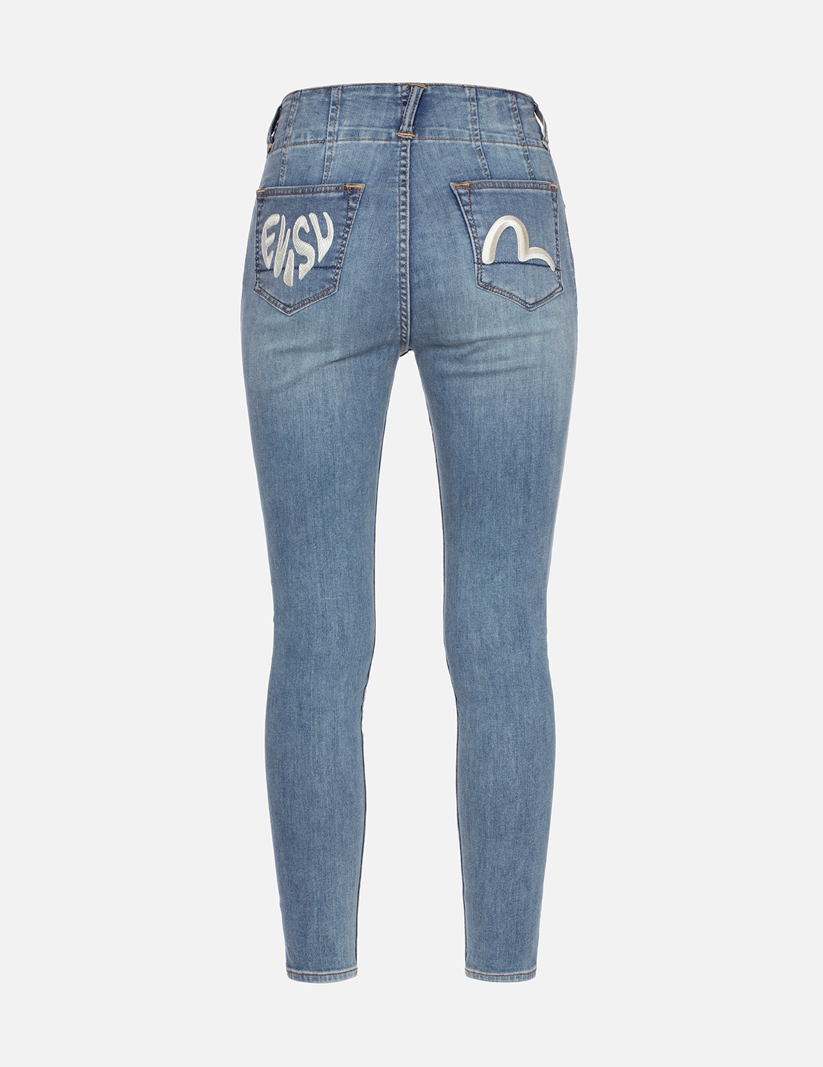 LOGO AND SEAGULL EMBROIDERY SKINNY JEANS - 2