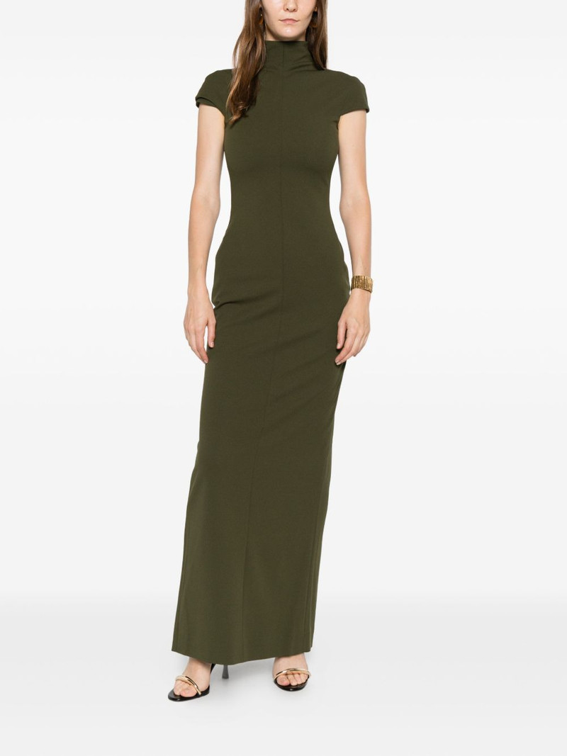 SOLACE LONDON high-neck lang maxi dress outlook