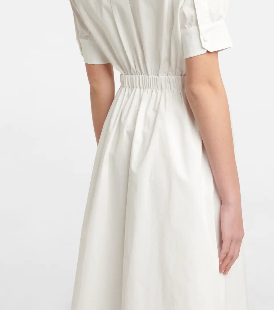 Lydia cotton-blend poplin shirt dress - 5