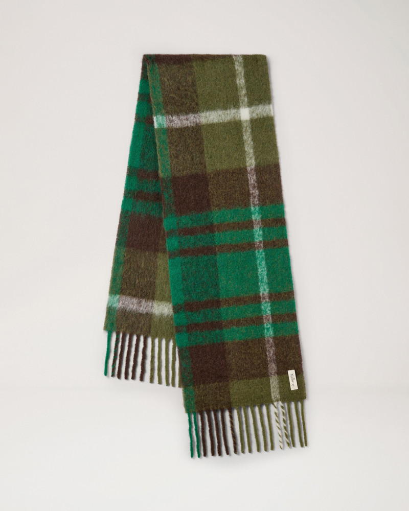 Mulberry Oversized Check Textured Scarf
Juniper Green & Emerald Wool Blend outlook