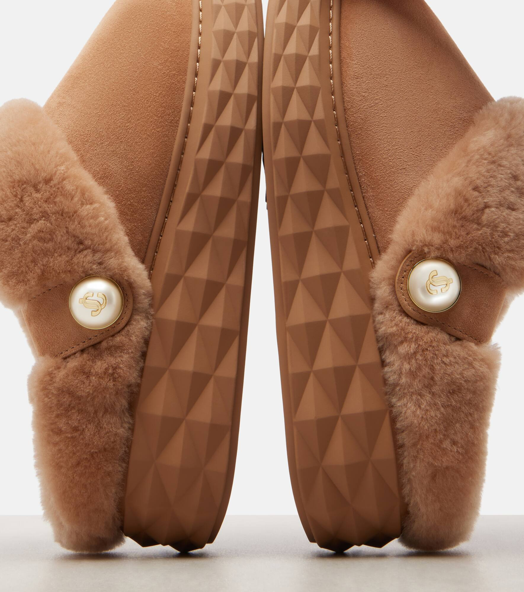 Diamond Maxi Mule F suede slippers - 5