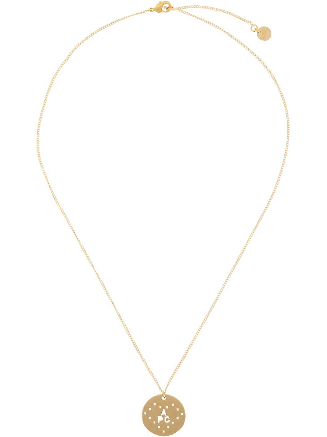 A. P.C. Gold Eloi Perforé Necklace - 1