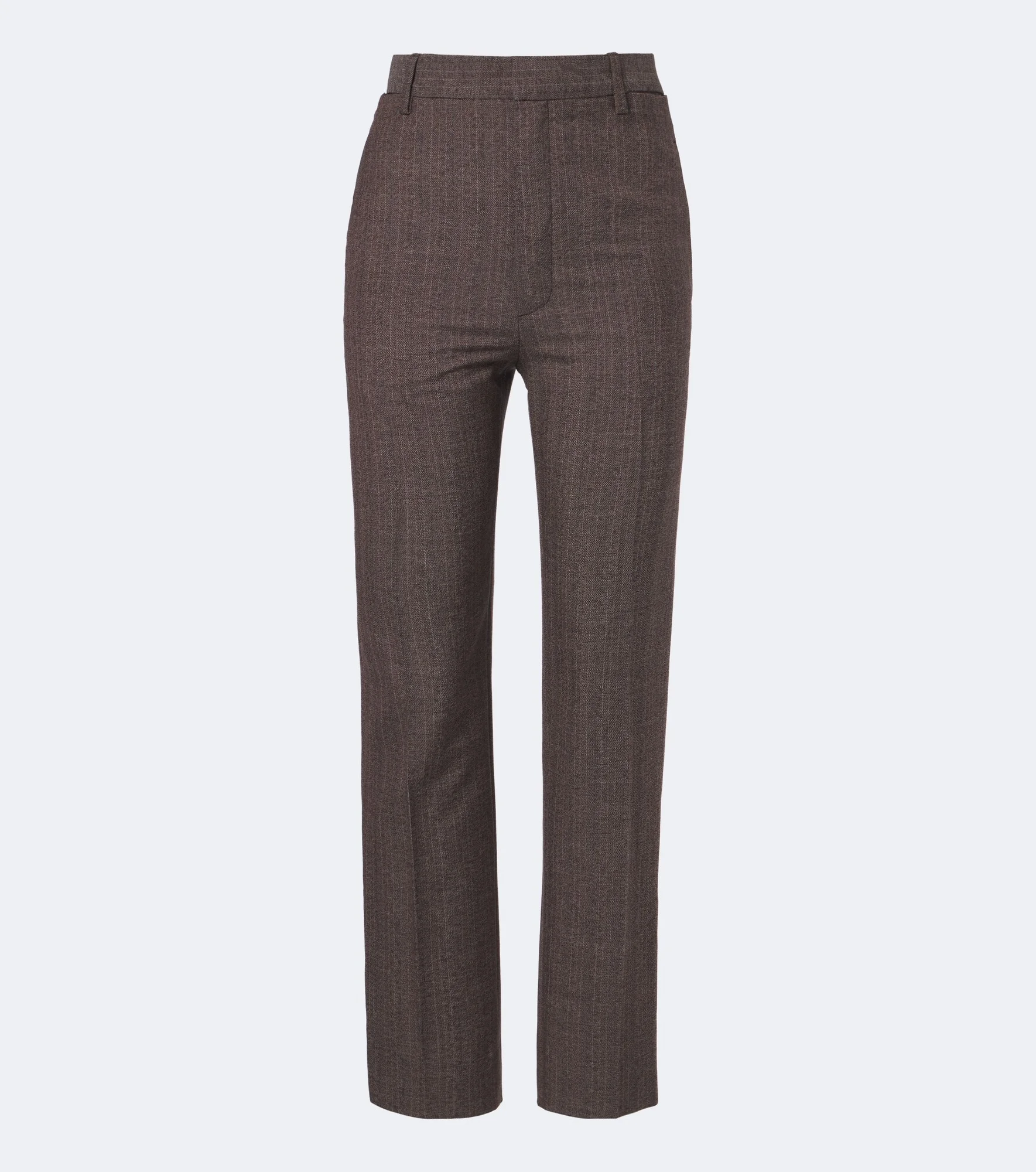 Pinstripe straight pants - 1
