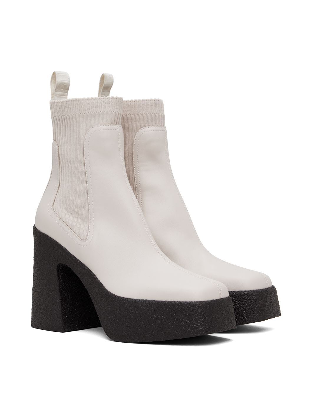 Gray Skyla Heeled Sock Boots - 4