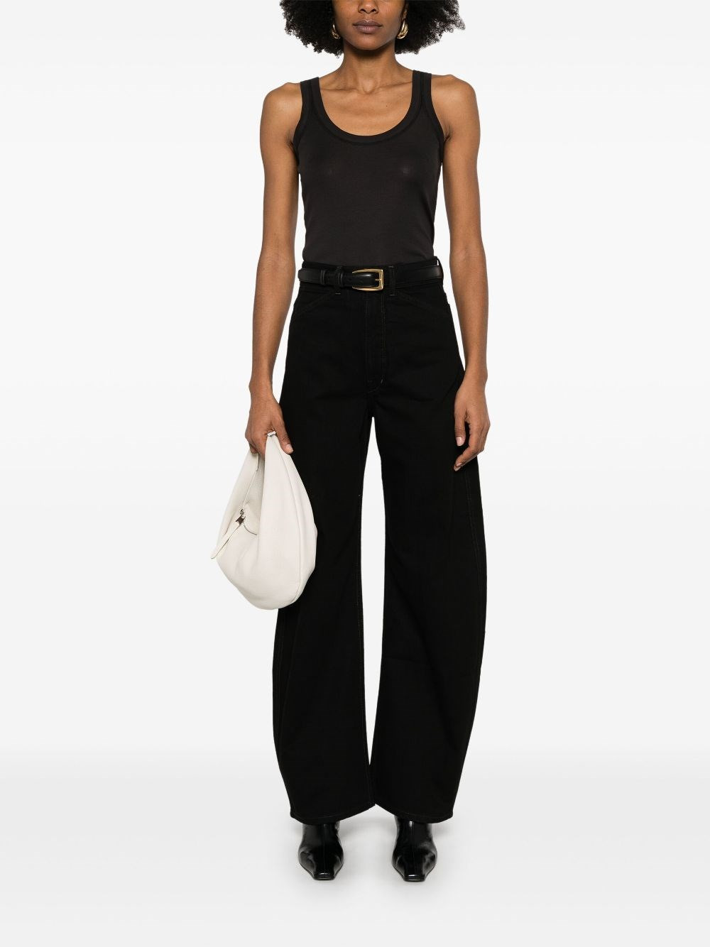 Ribbed cotton tank top - 2