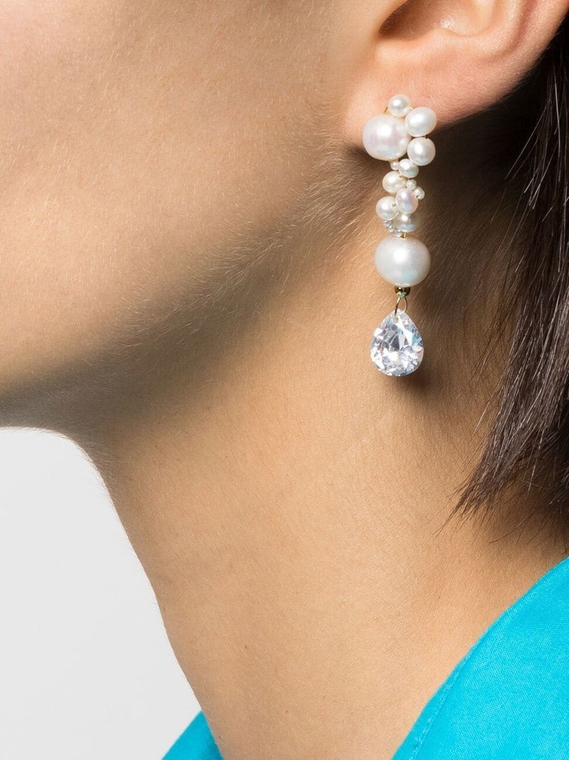 Completedworks 14kt gold-plated pearl drop earrings outlook