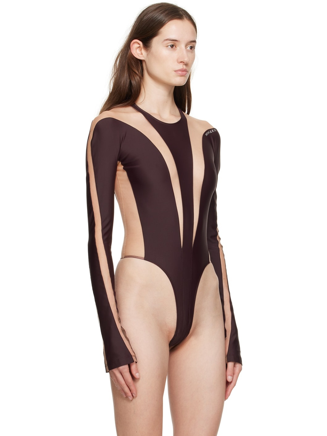 Burgundy Illusion Bodysuit - 4