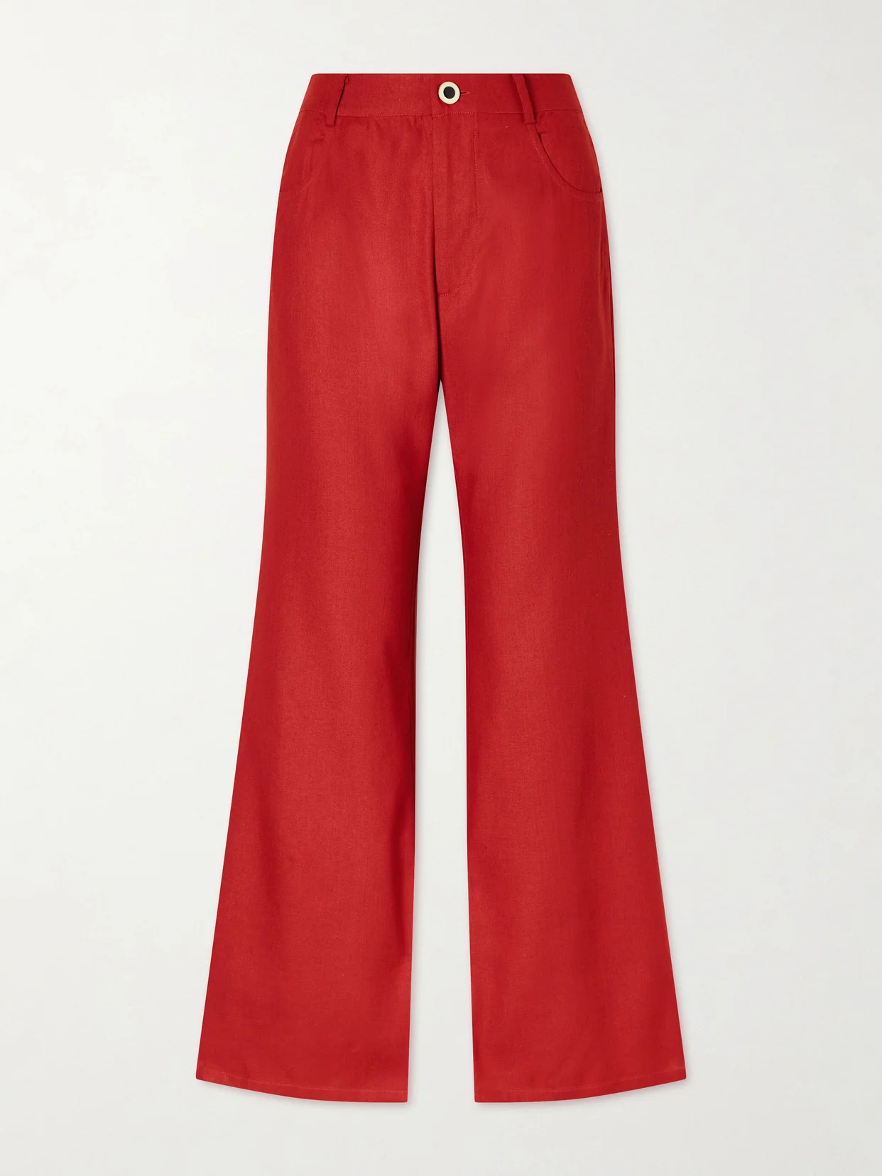 Bunny Russet Silk Flared Jeans - 1