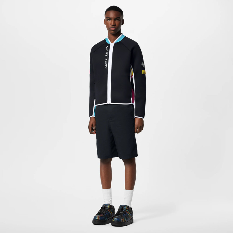 Louis Vuitton Embellished Neoprene Scuba Jacket outlook