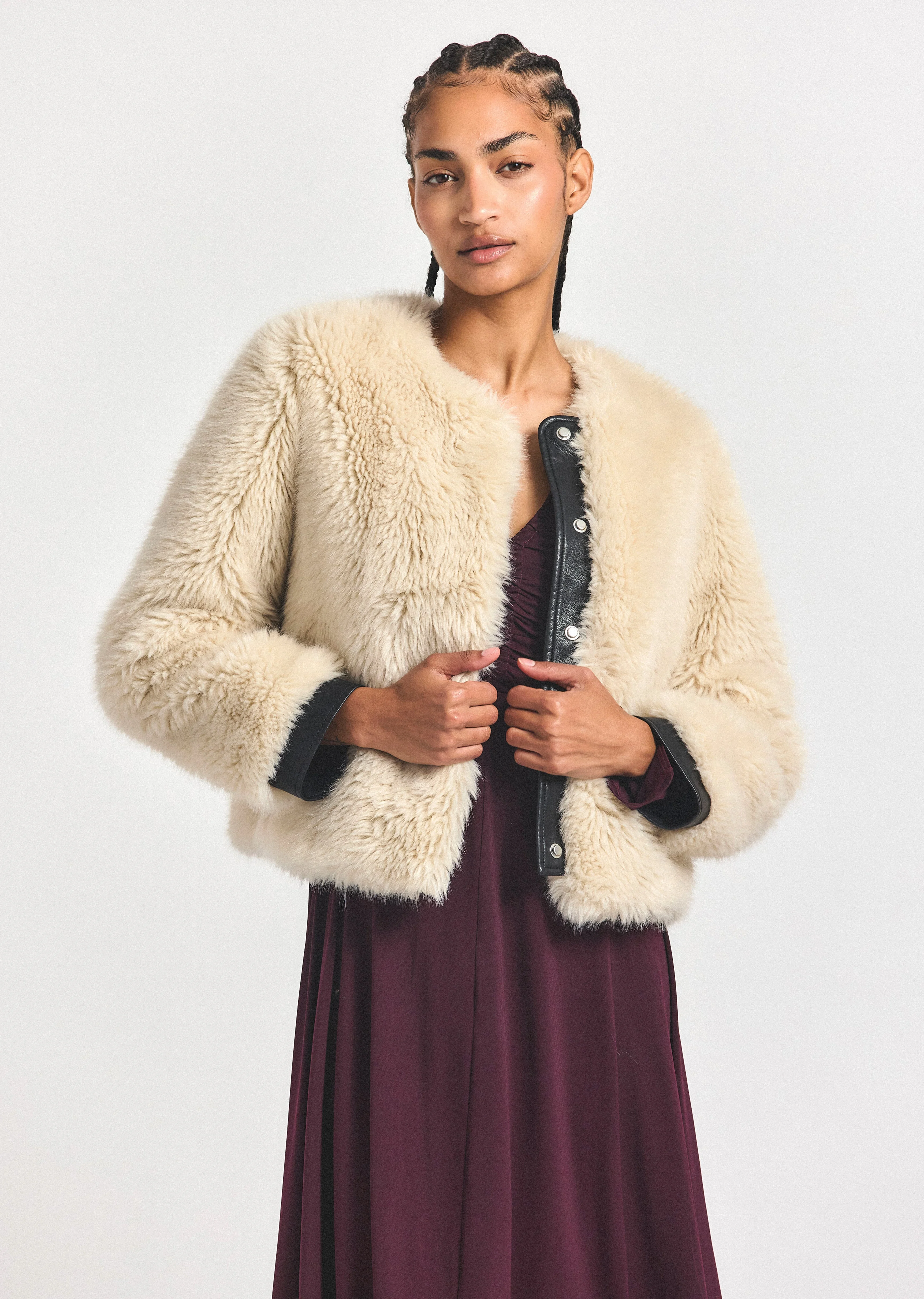 EMERISE PLUSH COAT - 1