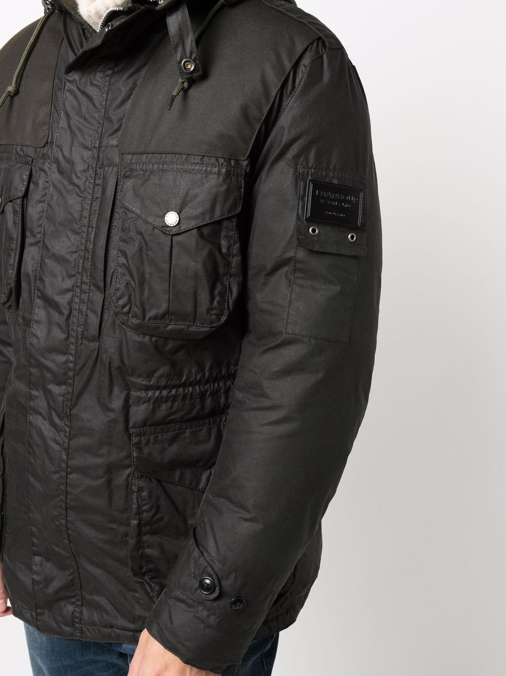 cargo pockets hooded jacket - 5