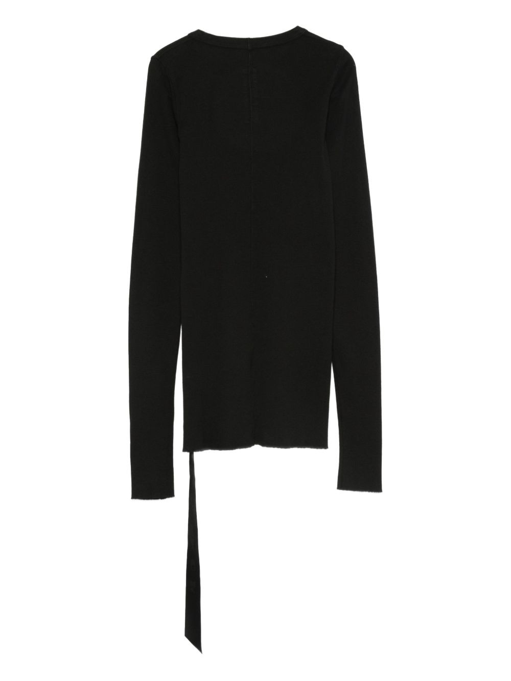 long-sleeve tie-detail top - 2