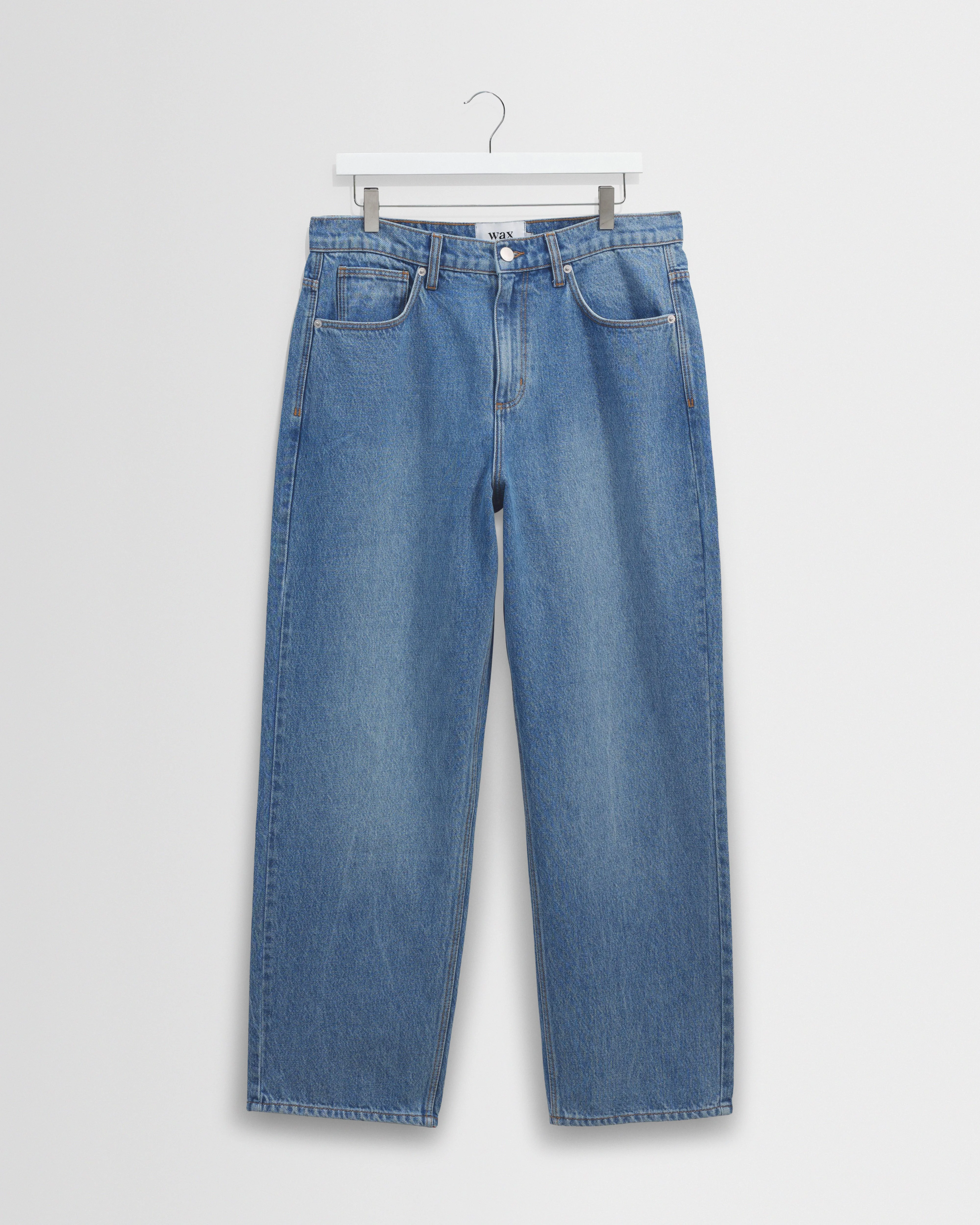 Felix - Vintage Antique Blue Loose Fit Denim Jeans - 1