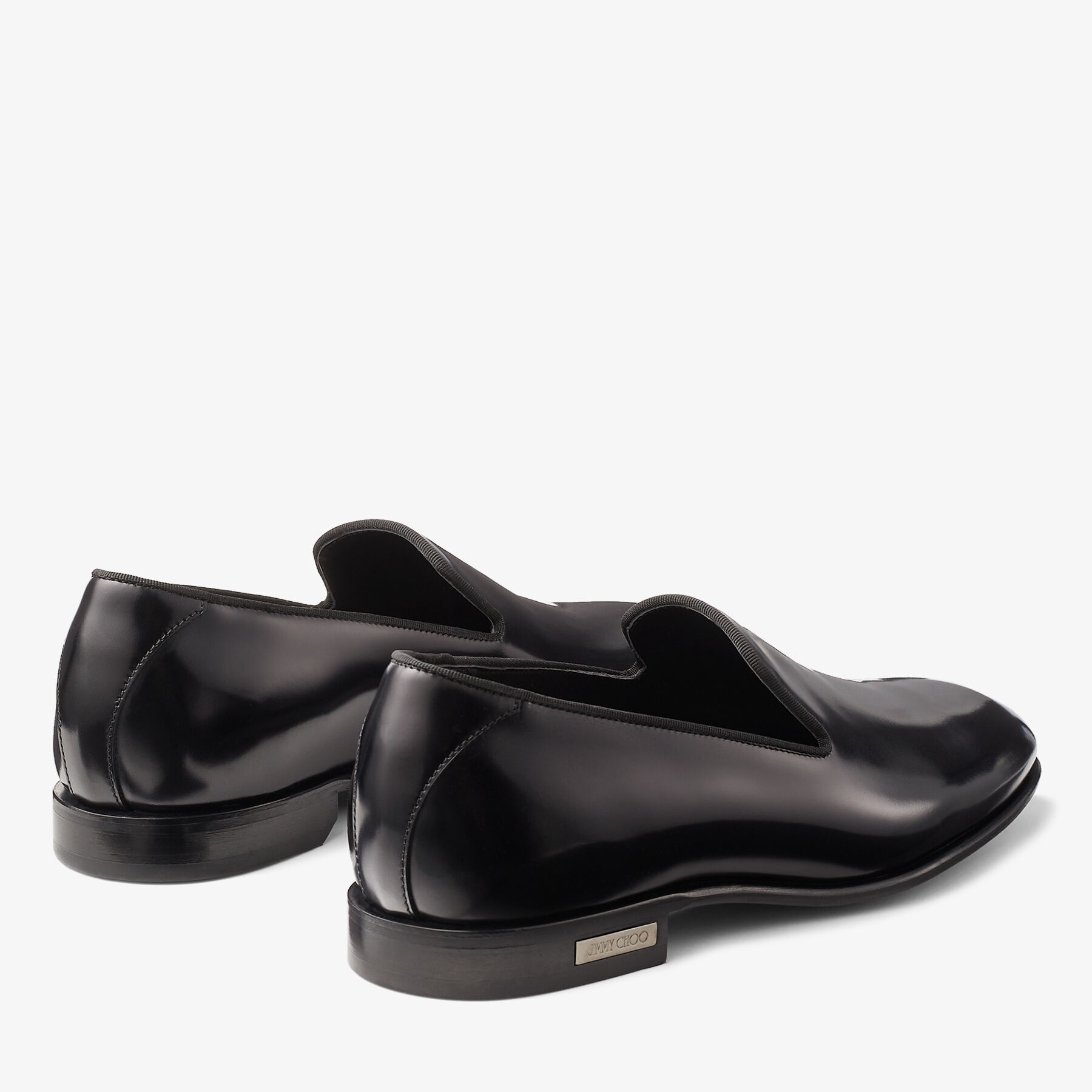 Thame
Black Shiny Calf Leather Slipper - 4