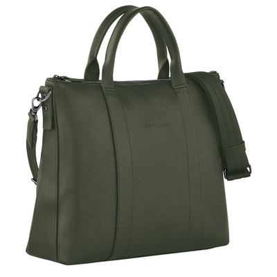 Longchamp Longchamp 3D Briefcase Khaki - Leather outlook