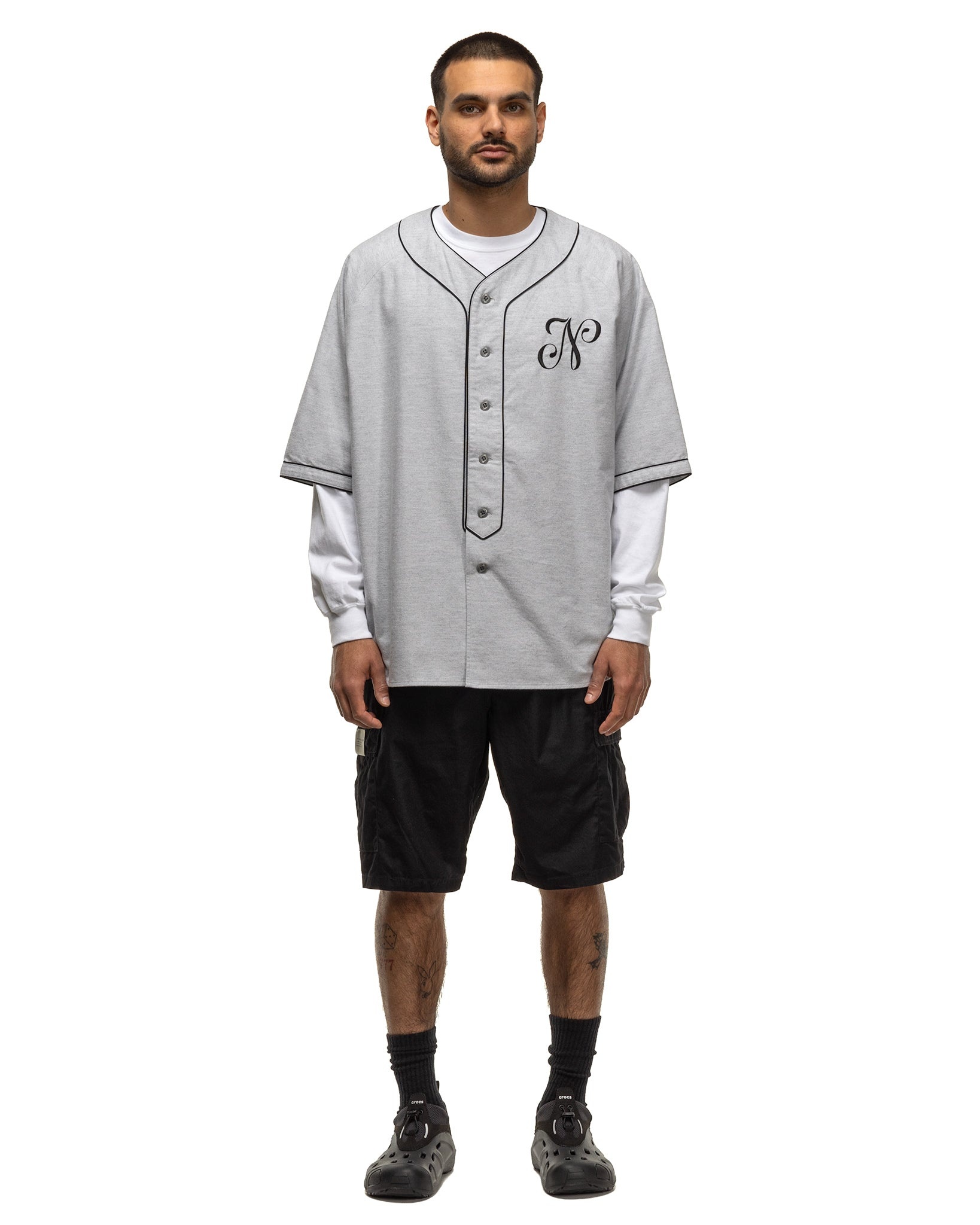 Baseball Shirt SS Grey - 2