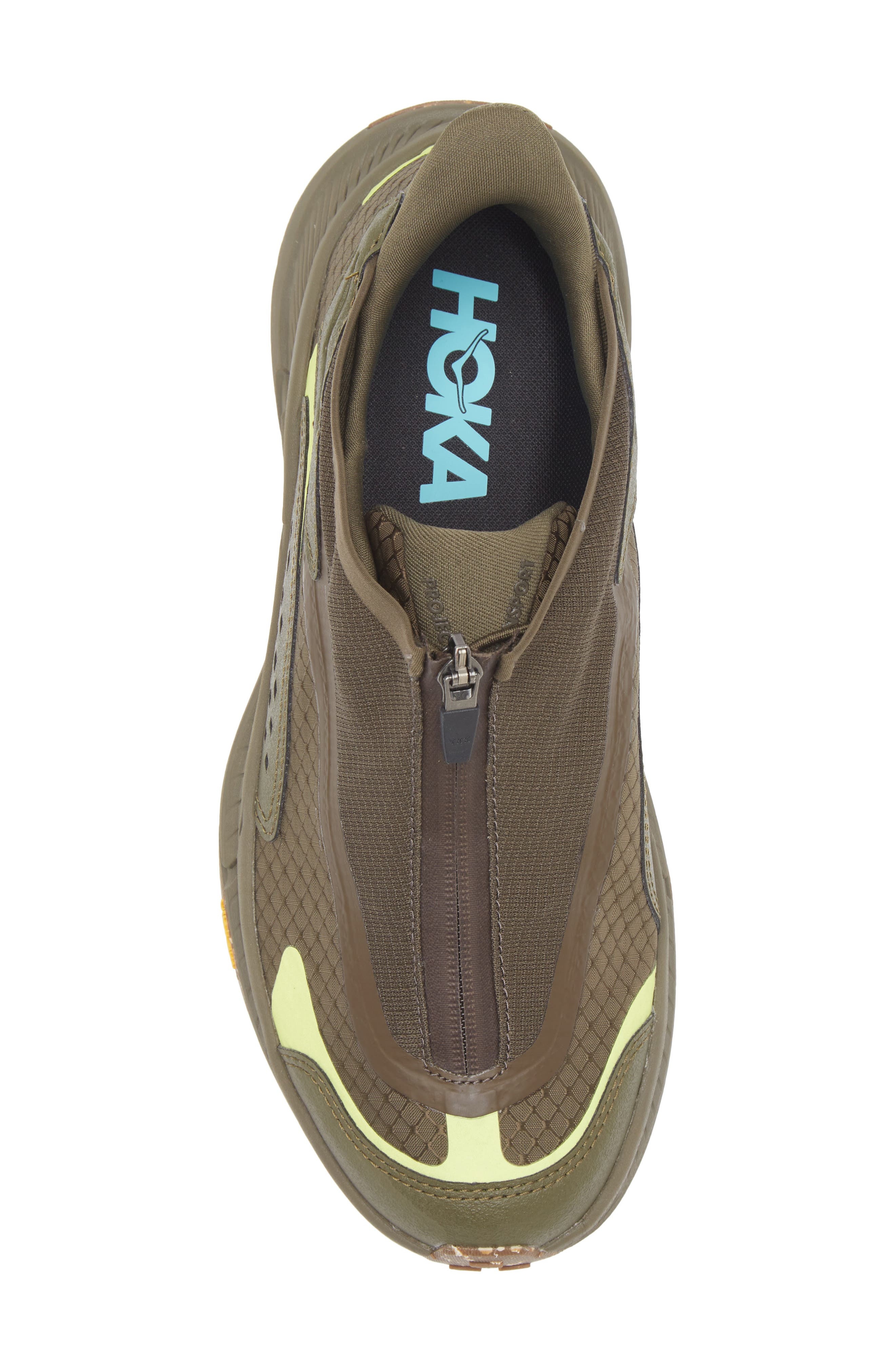 HOKA Gender Inclusive Project Transport Zip Sneaker in Deep Umber /Antique Olive at Nordstrom - 5