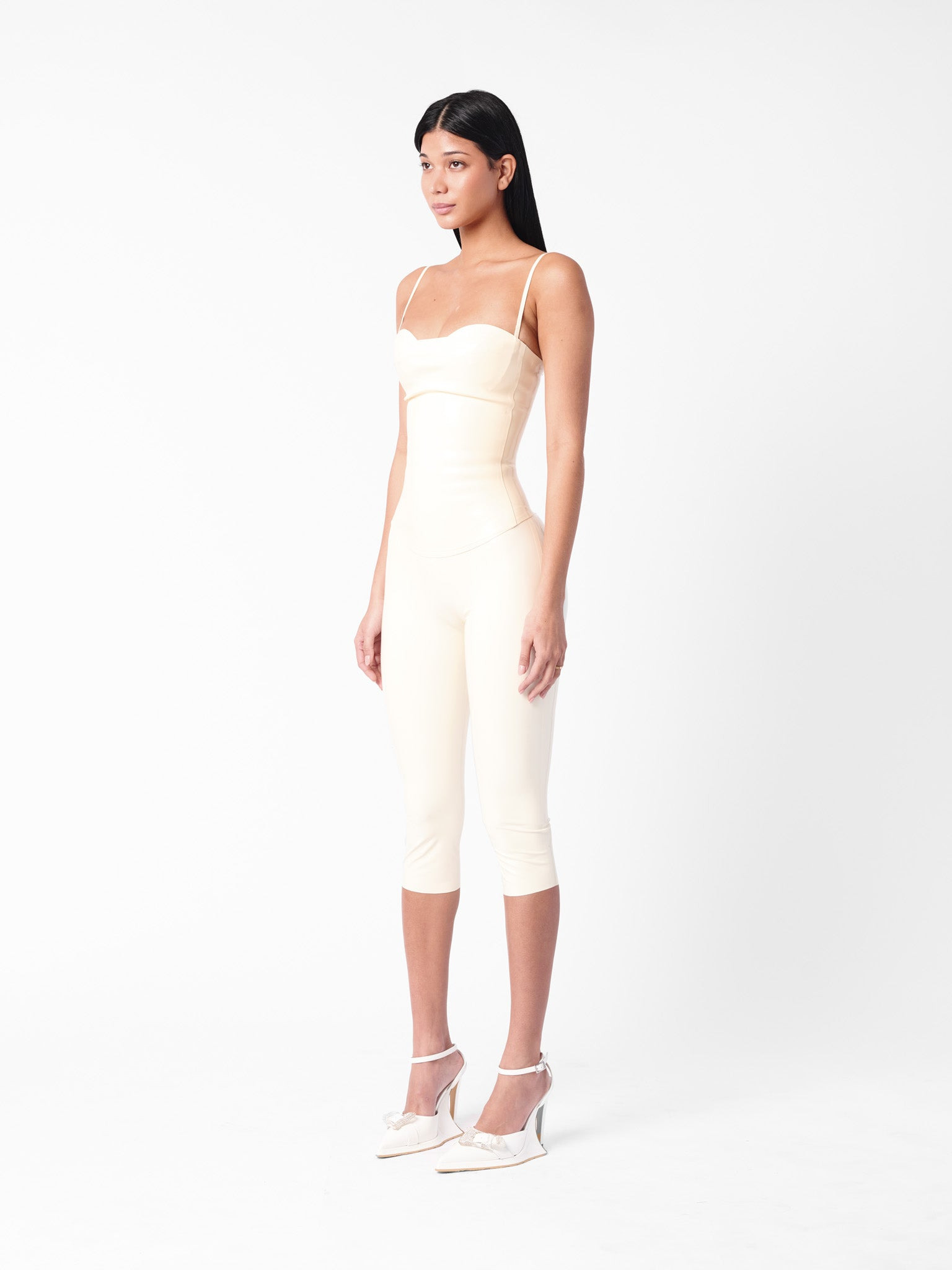 CASSIDY LATEX CAPRIS WHITE - 4