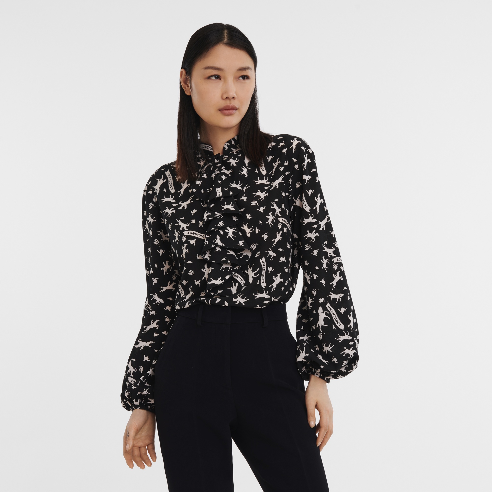 Blouse Black - Crepe - 3