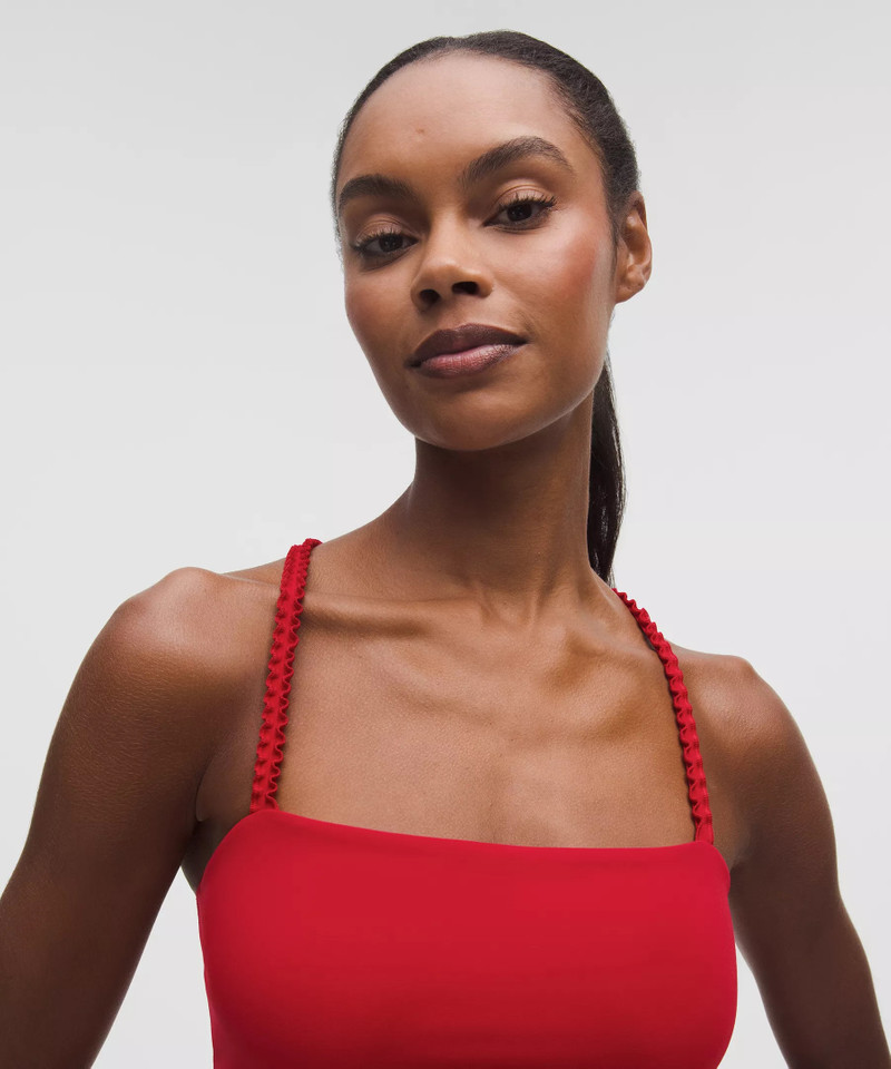 Nulu Ruffle-Trim Cropped Tank Top 4