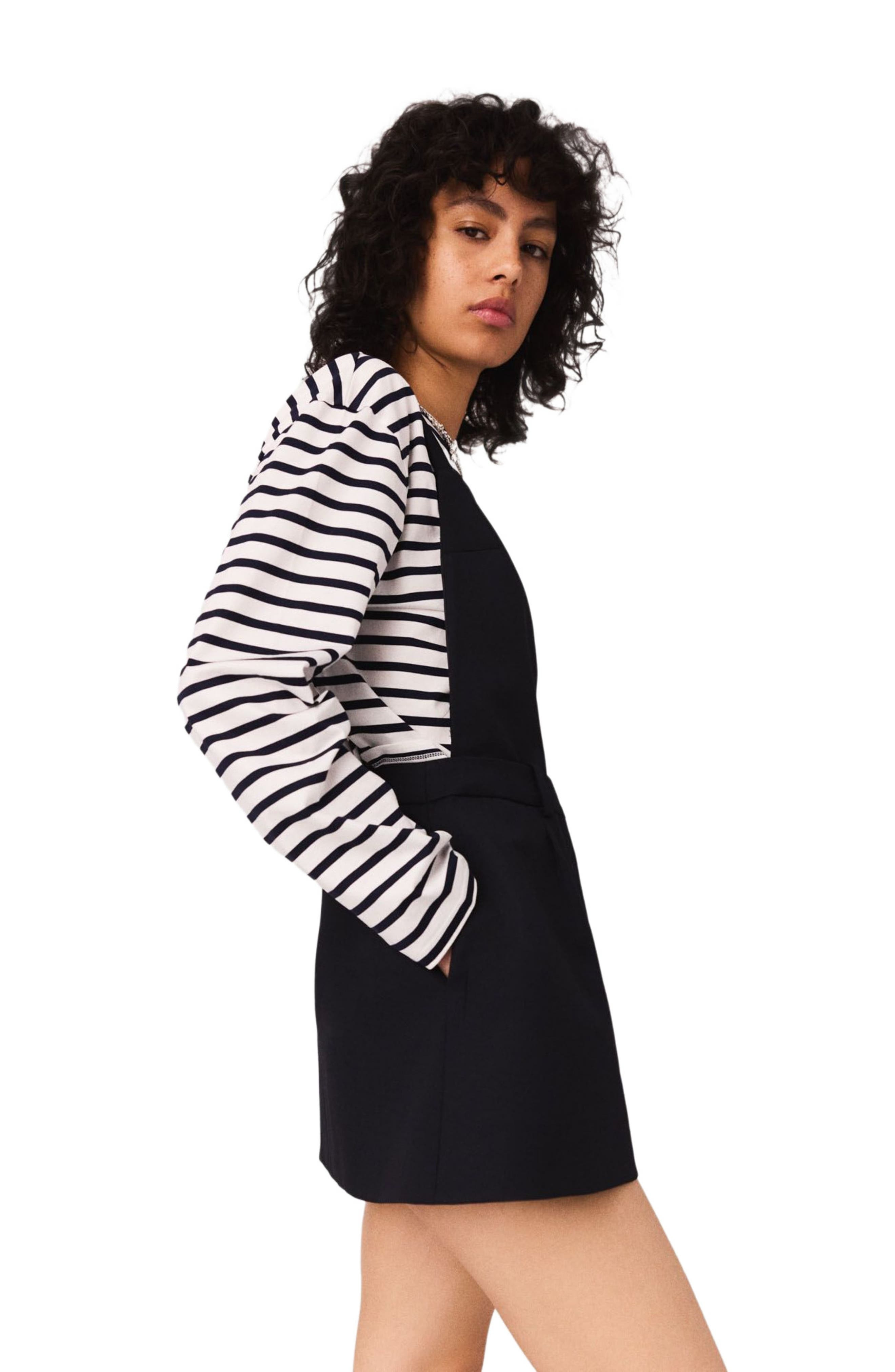 maje Pinafore strap dress in Navy at Nordstrom - 3