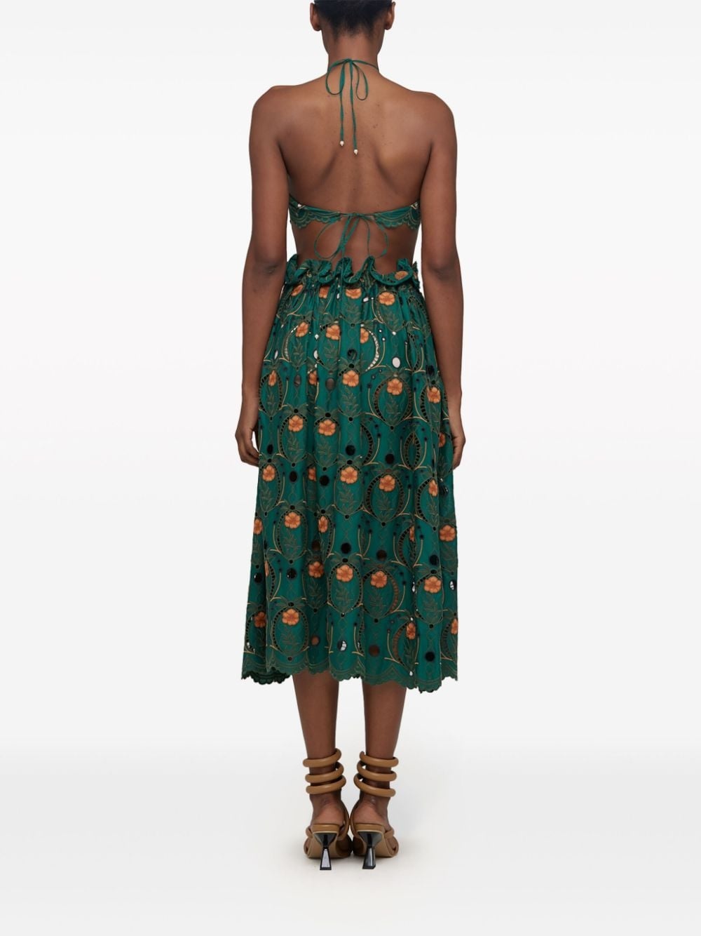 Regina embroidered-design skirt - 3