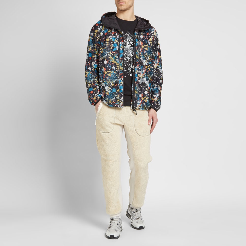 and wander Splatter Print Raschel Rip Jacket - 6