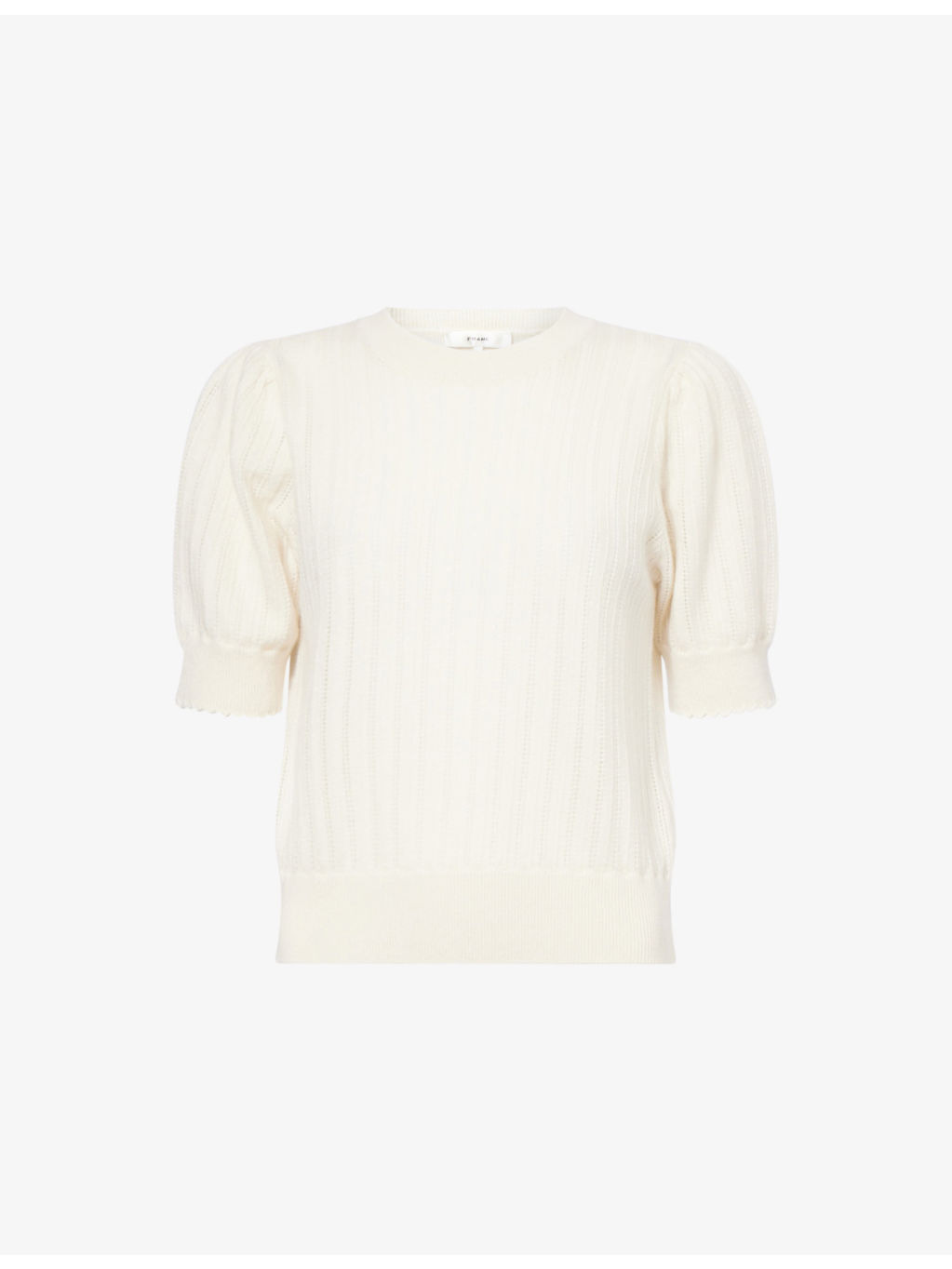 The Ladder Pointelle Cashmere Knitted Jumper - 1