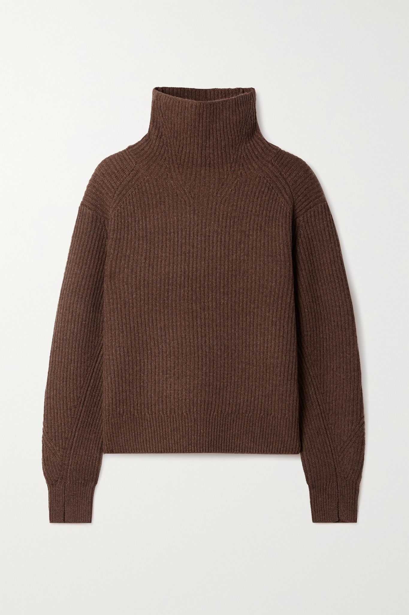 Pierce ribbed cashmere turtleneck sweater - 1