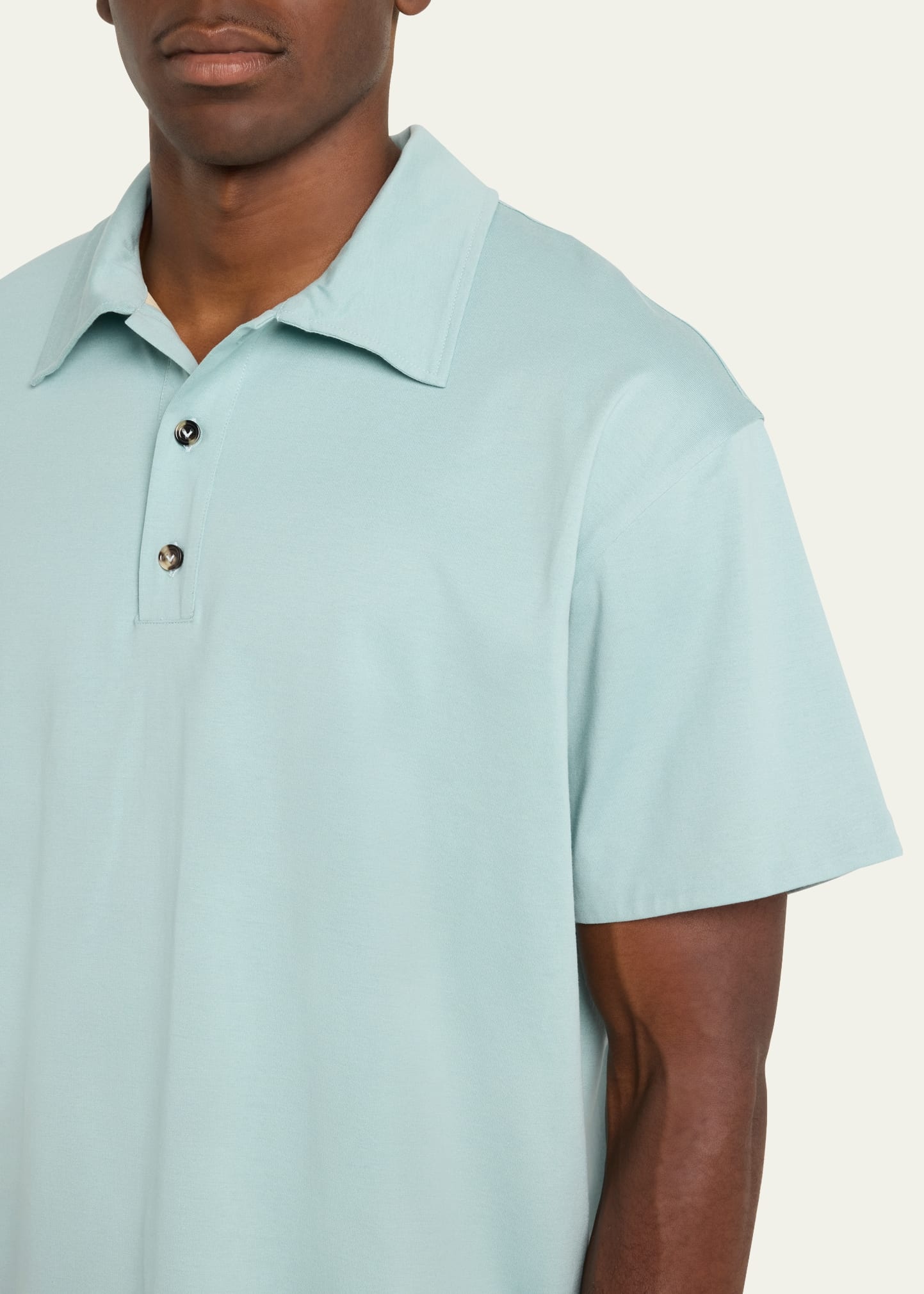 Men's Relaxed Cotton Polo Shirt - 5