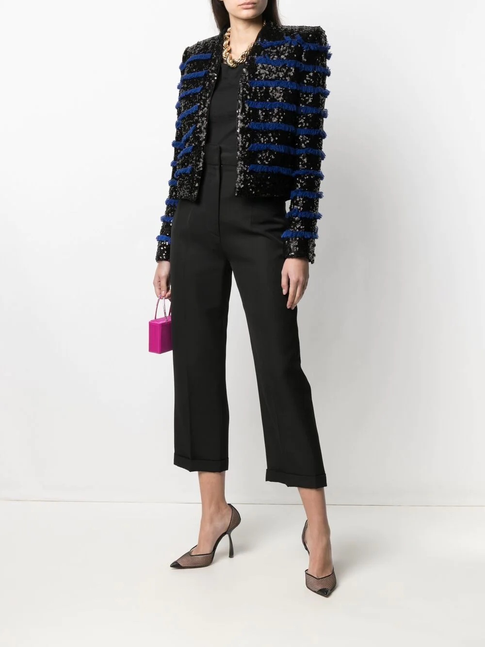fringed sequinned jacket - 2