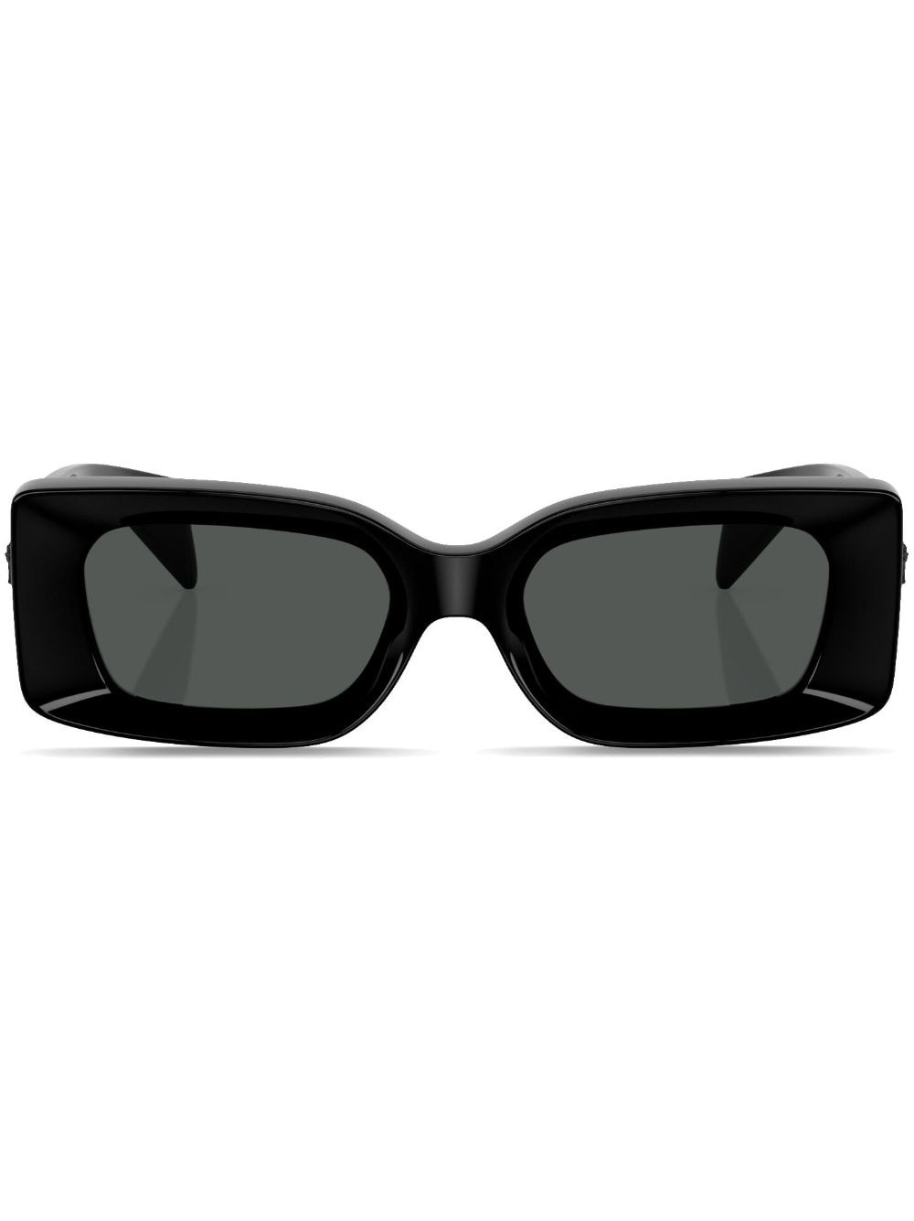 Medusa-plaque rectangular-frame sunglasses - 1