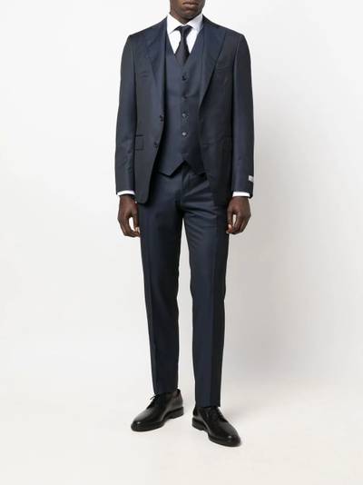 Canali single-breasted three-piece suit outlook