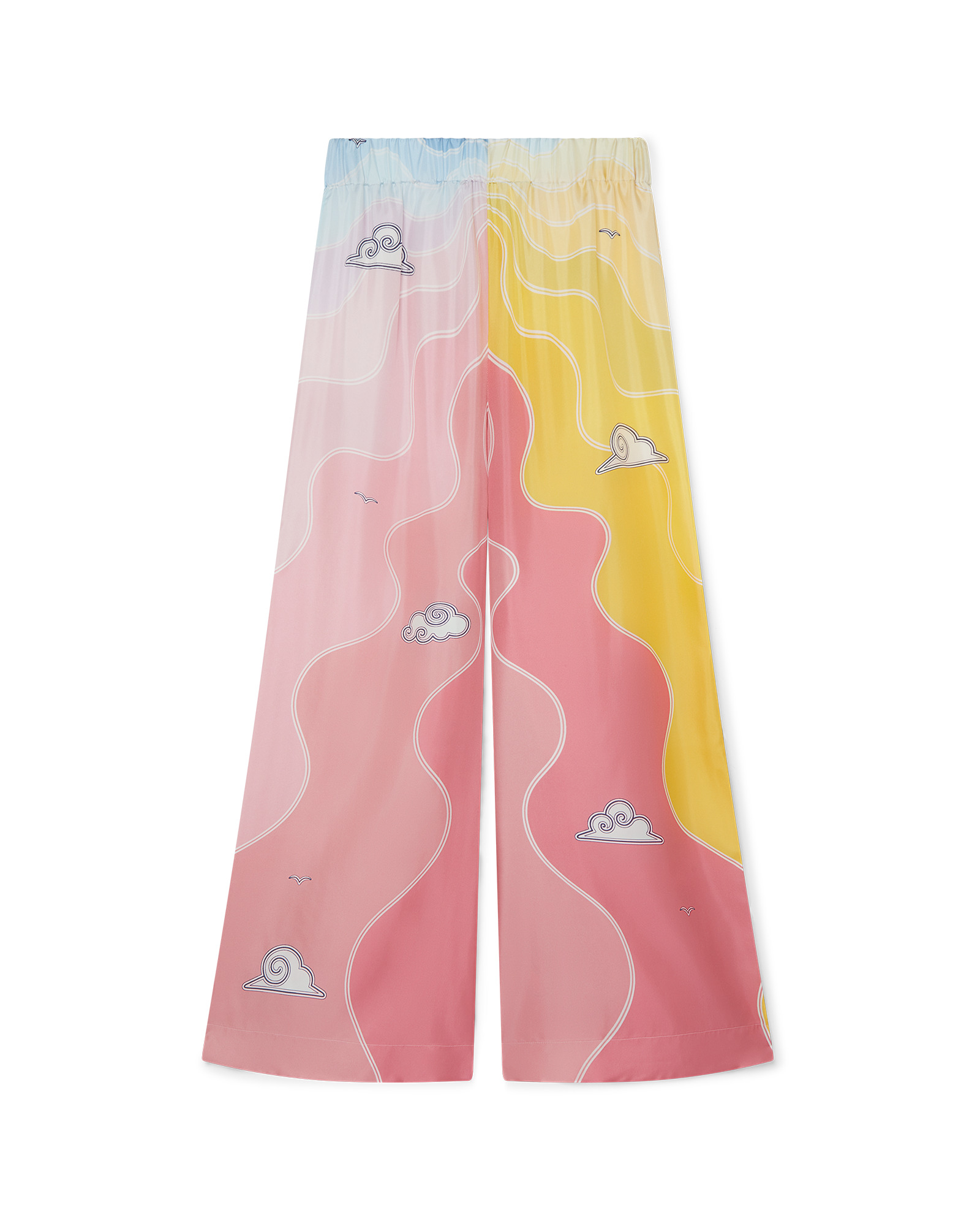 Soleil Levant Silk Trousers - 2