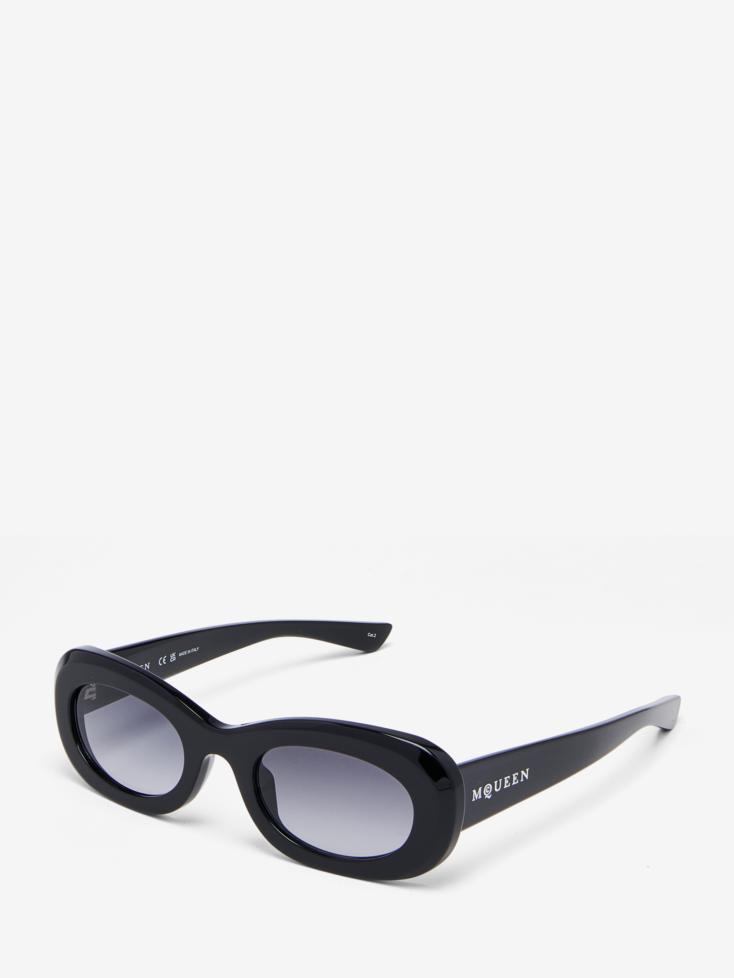 McQueen Logo Oval Sunglasses - 3