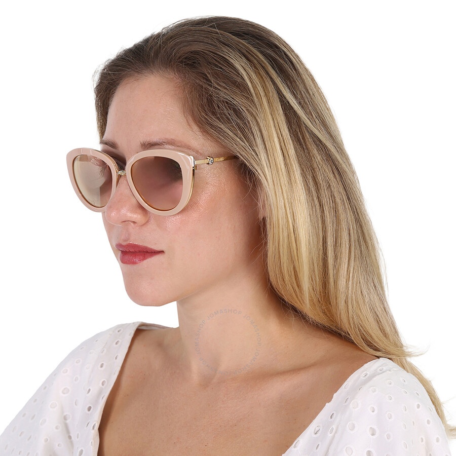 Cartier Brown Rose Gold Mirror Cat Eye Ladies Sunglasses CT0247S 004 54 - 2