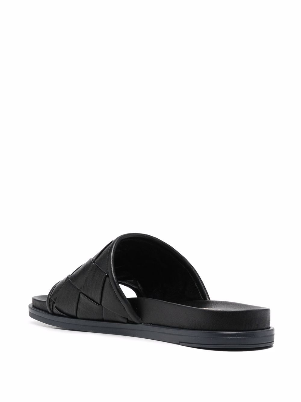 interwoven leather sliders - 3