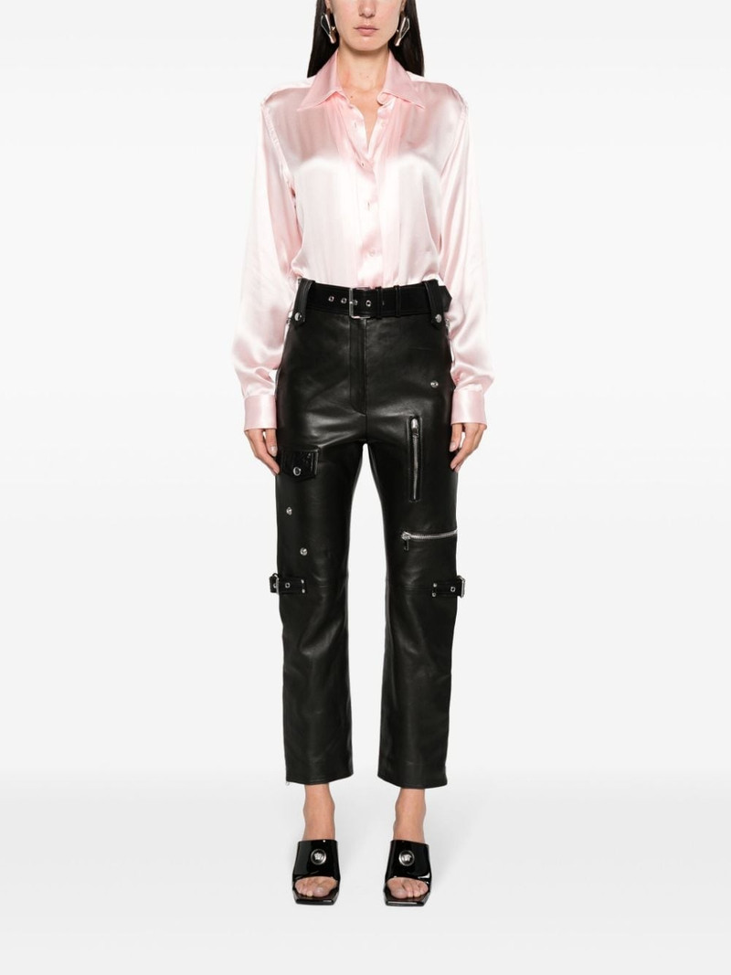 TOM FORD pintuck-detail silk shirt outlook