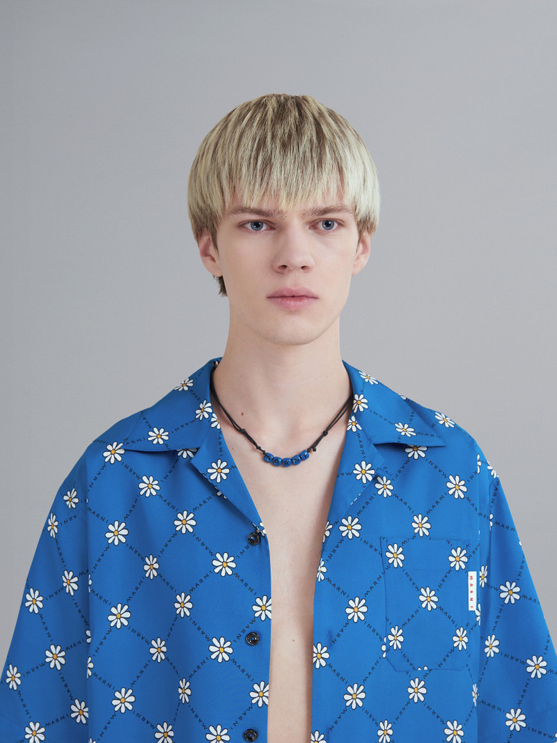 Marni BLUE LOGO NECKLACE outlook