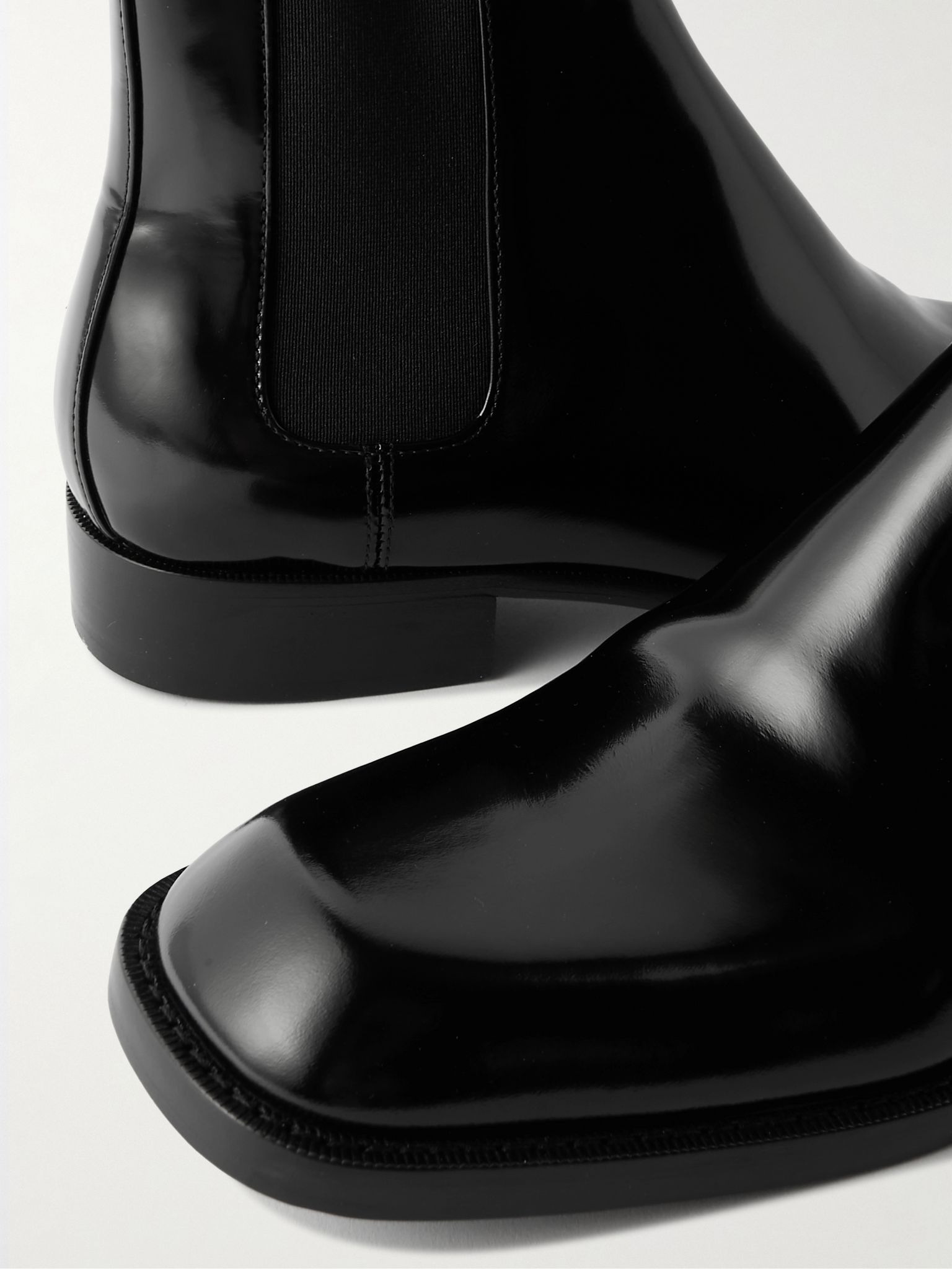 Vadim Polished-Leather Chelsea Boots Black - 6