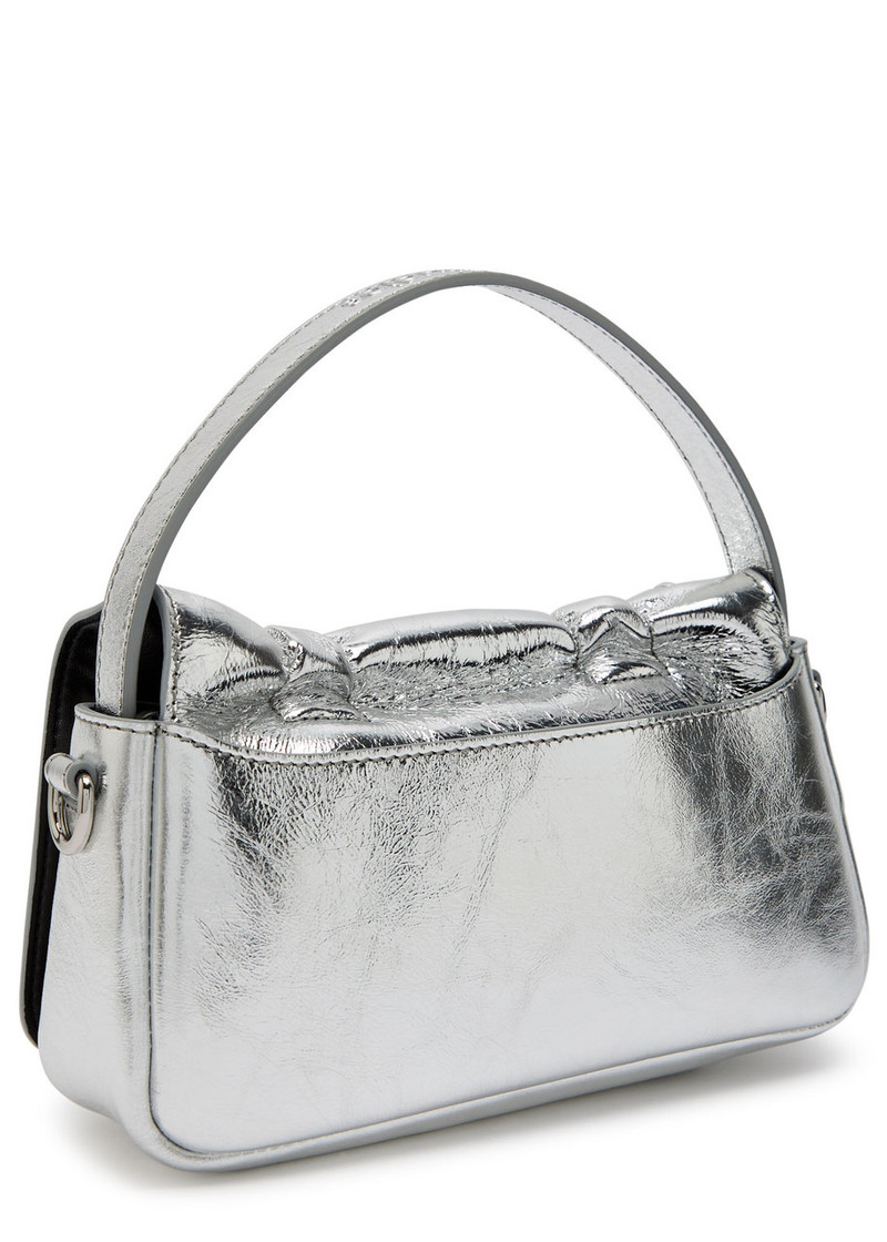 Acne Studios Acne Studios Multipocket Micro Metallic Leather top Handle bag outlook