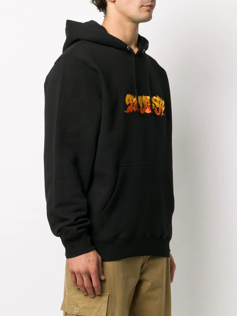 logo print hoodie - 3