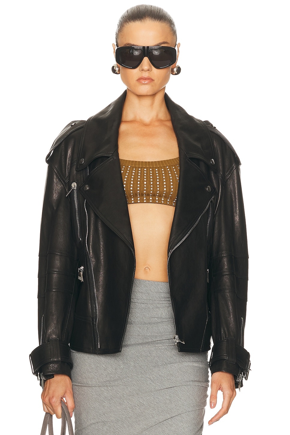 Leather Bomber Jacket - 2