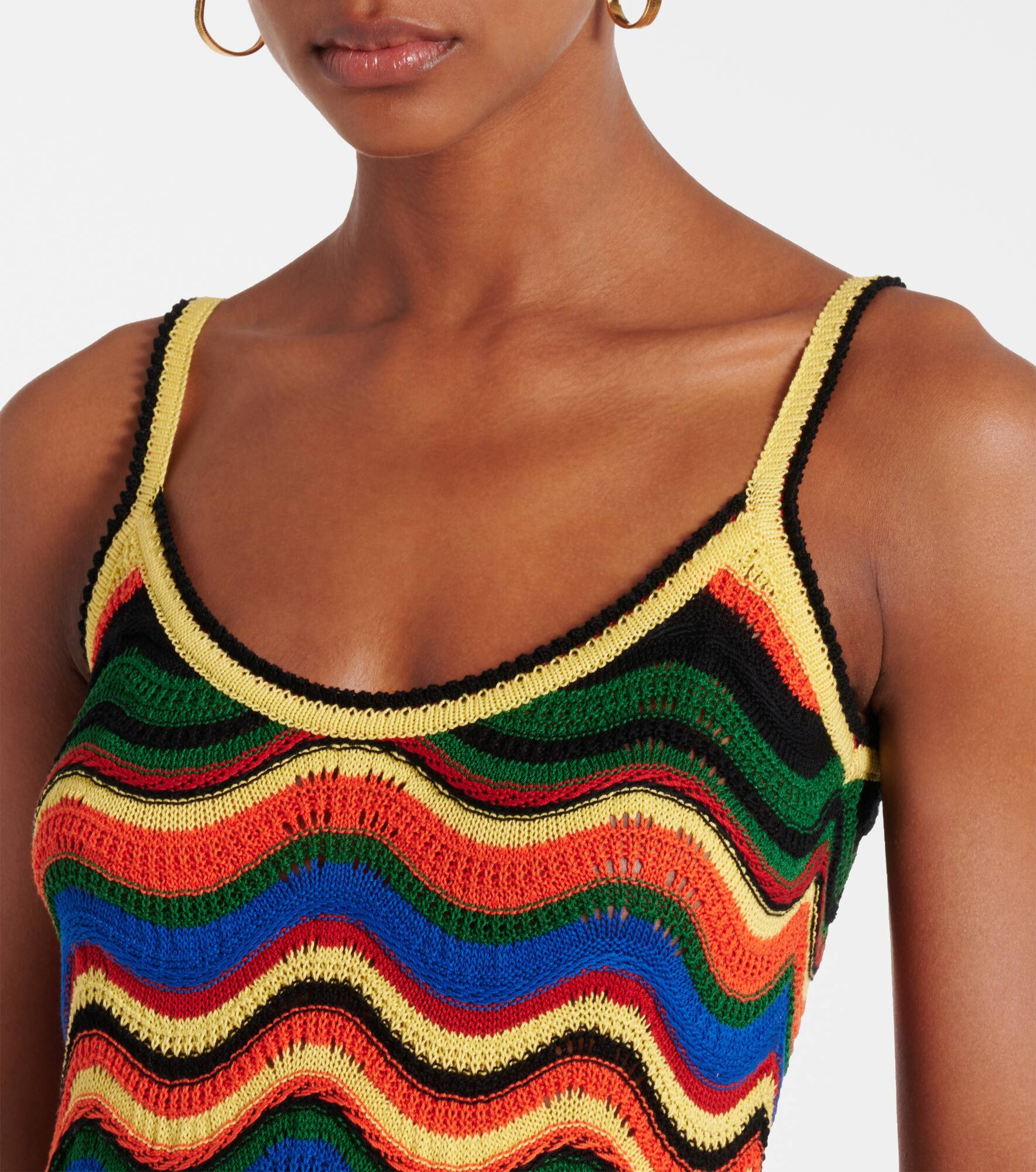 Chevron crochet cotton maxi dress - 4